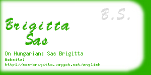 brigitta sas business card